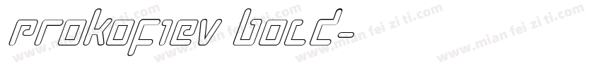 Prokofiev Bold字体转换